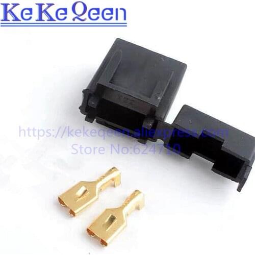 5pcs BX2017 Medium Car Fuse Holder With Terminal Car Insurance Socket Black Lighter Frontal ATC Fuse Holder