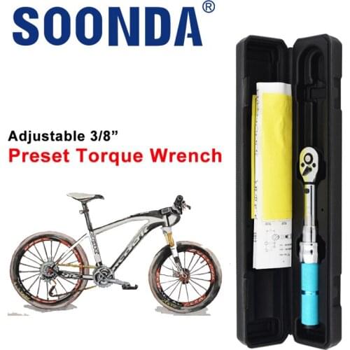 3/8" Torque Wrench With Mechanical Prefabricated Adjustable Kilogram Two-way Ratchet Torque Wrench With Preset Alarm Setting Aut