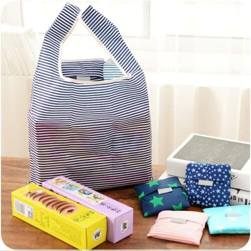 Newest environmental storage bag foldable shopping bags reusable grocery eco tote bag creative handbag dropshipping