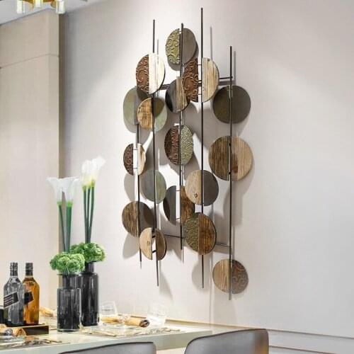 European Three-dimensional Wrought Iron Wall Hanging Decoration Creative Bedroom Bedside Wall Decoration Soft Decoration Display