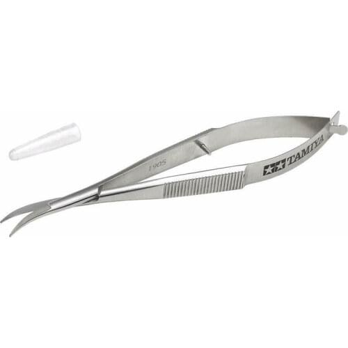 Tamiya 74151 Mini 4WD Curved Scissors for Polycarbonate Bodies Body Craft Tools