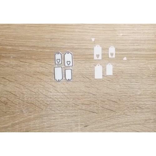 Mini Pendant with Heart Cover Cutting Dies Scrapbook Diary Decoration Stencil Embossing Template Diy Greeting Card Handmade