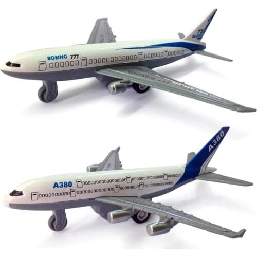 Pull Back Airbus A380 Boeing B777 Airways Aircraft Metal Alloy Model Plane for Children Airplane Toys Boys Gift