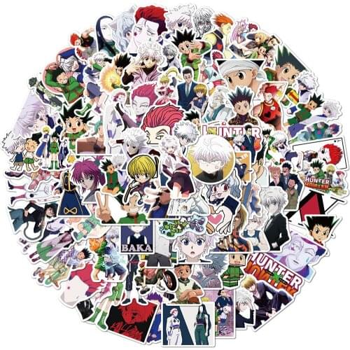 100pcs Anime Hunter x Hunter Stickers Vinyl for Laptop Stationery Skateboard PS4 Guitar Decal Helmet Classic Children Sticker