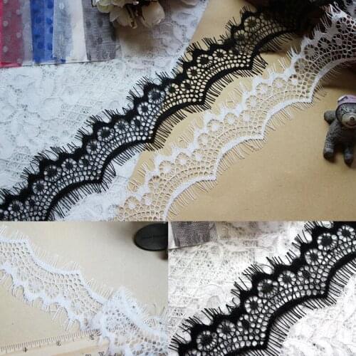 30meters 3.5cm Eyelash lace fabric Garment needlework sewing DIY Handmade Underwear accessories Dress edge decoration 315