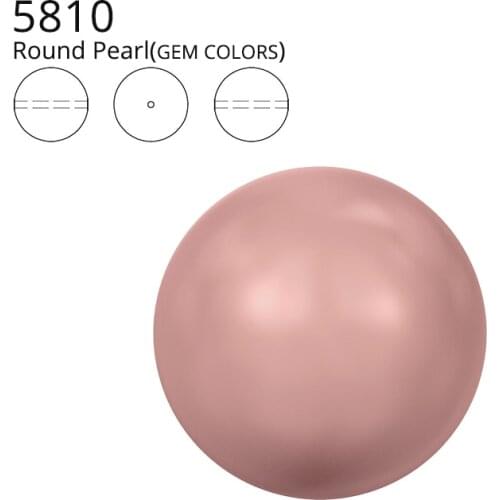 Original Crystals from Swarovski 5810 Gem Color Pearl One Full Hole Beads Jewelry Making Sewing Beading Knitting DIY Nail Art