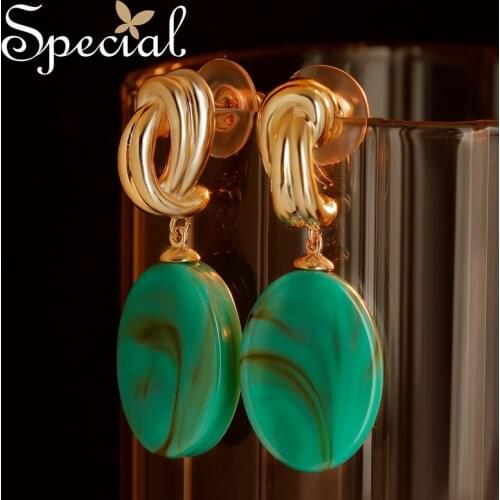 SPECIAL. Earrings Earrings Earrings Earrings Geometry Female Niche Personality Ancient Phantom Phantom 2021 New DynastyS3898E