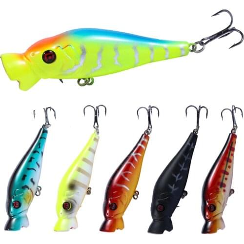 1pcs Popper Fishing Lure 8.5cm 11g Topwater Artificial Plastic Hard Bait Bass Wobblers Crankbait Pesca Pike Lure Tackle