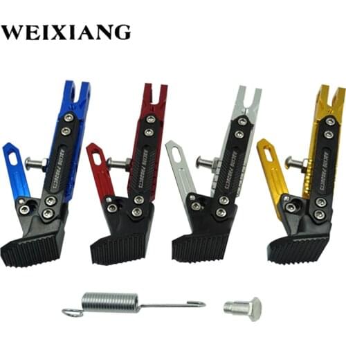 CNC Motorcycle Adjustable Side Parking Foot Support Aluminum alloy Motorbike Sides Kickstand For Scooter Electric Dit Pit Bike
