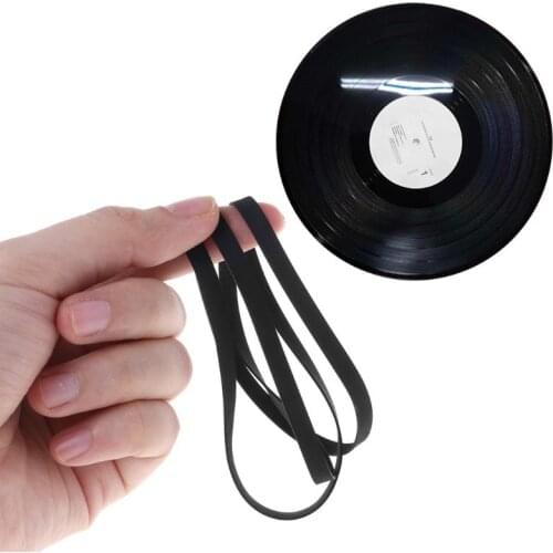 5mm Wide Turntable Rubber Belt Flat Drive Belt for Vinyl Record Player Turntable Drives Belt
