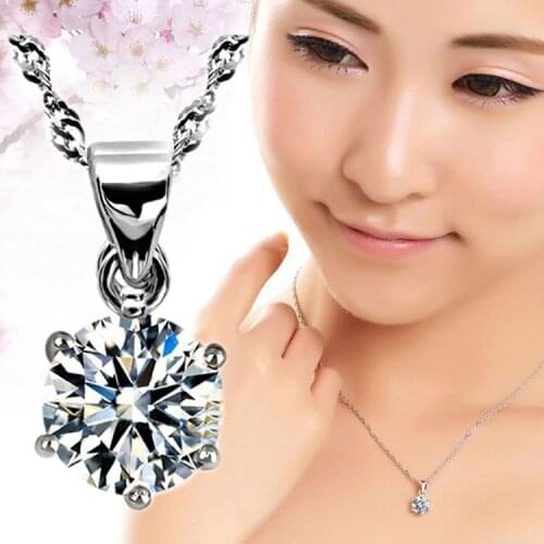 Stylish Grateful High Quality Hot Sale Silver Color Plated Hexagonal Snowflakes Shape Pendant Necklace