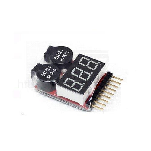 1-8S Battery Voltage 2IN1 Tester Low Voltage Buzzer Alarm