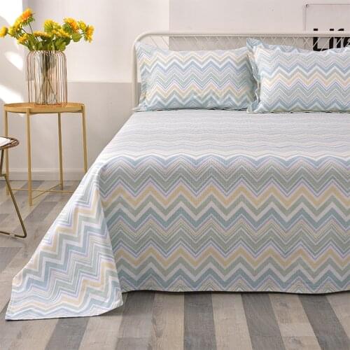 Thick Pure Cotton Old Coarse Cloth Striped Home Textile Woven Fabric with Delicate Luster Comfortable Soft Bed Linen Quilt