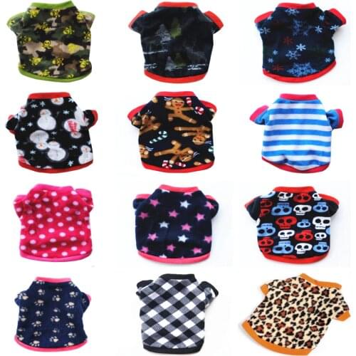 ULTRASOUND PET Dog Coat Jackets Clothes For Dogs Leopard Fleece Star Dog Clothes Goods For Pets Dog Hoodies Chihuahua York