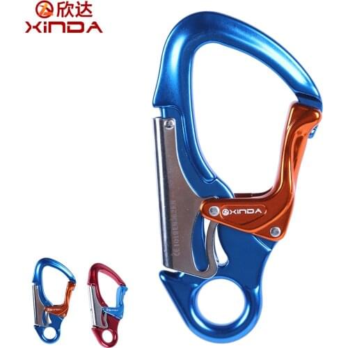 Xinda Komoku hook Outdoor climbing exploration aerial safety hook Fire rescue security lock