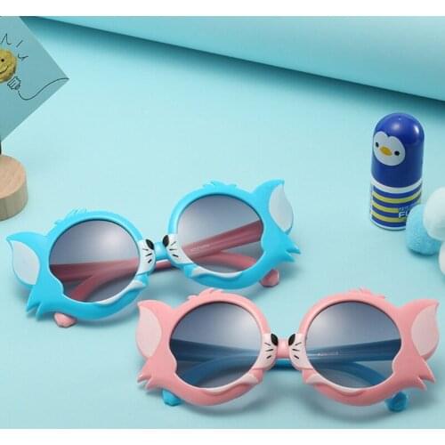 2 Pcs/Set Children Baby Sunglasses Hair Band Set Anti-UV Cartoon Glasses Knotted Bow Headband Kids Photo Props Gifts