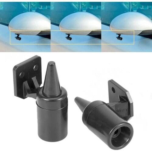 2PCS Ultrasonic Whistles Safety Sound Alarm Black Car Deer Animal Alert Warning For Car SUV Motorcycle