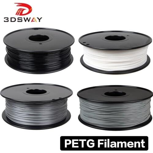 3DSWAY PETG filament 1.75mm Solid color Transparent Natural 110℃ Plastic Materials petg Carbon fiber for 3D Printer Part