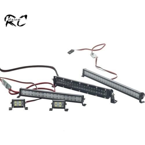 4.8-7.4V Roof Lamp White/Colorful LED Light Bar for RC Crawler Car Traxxas X MAXX TRX4 Bronco 2021 SCX10 Capra RBX10 D90 WPL C24