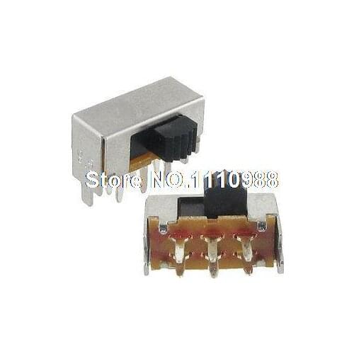 5 x SK22F09-G4 6 Pin 2 Position 2P2T DPDT Panel Horizontal Slide Switch PCB DIY