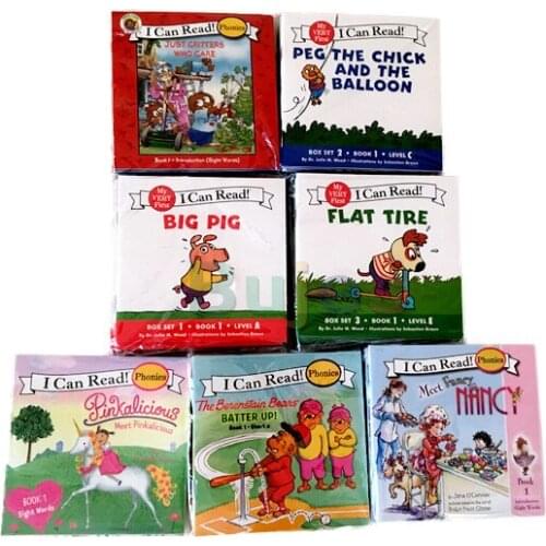 I Can Read phonics 84 boos/set, English Story Picture Books for Kids Educational Reading Pocket Books for Children Learning Toys
