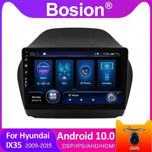 Bosion Android 10 Car DVD Multimedia Player For Hyundai Tucson 2 ix35 2009-2015 GPS Navigation IPS DSP 4GB+64GB Car Radios 2 din