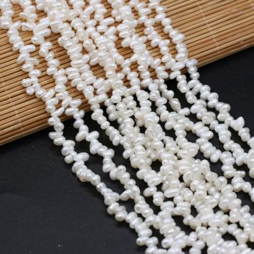 Natural Freshwater Pearl Beads Notoginseng Hole isolation Loose Beads For jewelry making DIY necklace bracelet accessories