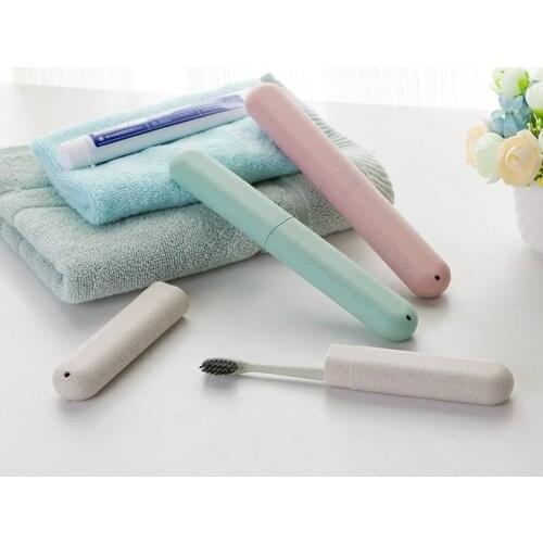 Travel Accessories Toothbrush Tube Cover Case Cap Fashion Plastic Suitcase Holder Baggage Boarding Portable Packing organizer