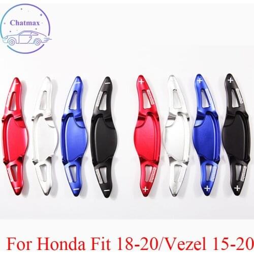 DSG For Honda Fit 18-20/Vezel 15-20 Aluminum Alloy Steering Wheel Shift Paddle Shifters Extension Interior