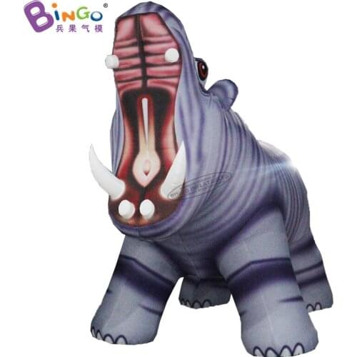 Custom Made 6.7x3.4x5 Meters Zoo Decoration Giant Inflatable Hippo for Show Toys BG-C0478