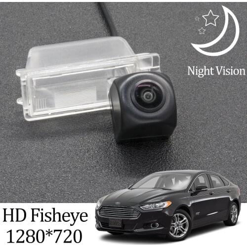 Owtosin HD 1280*720 Fisheye Rear View Camera For Ford Fusion sedan 2013 2014 2015 2016 Car Backup Reverse Parking Accessories