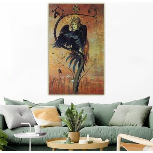 Citon Viktor Vasnetsov《Gamaun》Canvas Art Oil Painting Artwork Poster Painting Decorative Picture Wall Decor Home Decoration