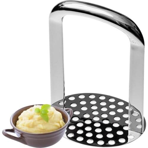 Stainless Steel Potato Masher Puree Juice Maker Potato Pusher Smooth Mashed Fruit Vegetable Tools Kitchen Gadgets Accessories