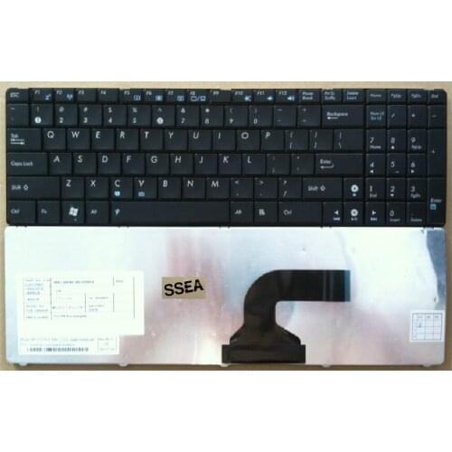SSEA New US Black Keyboard For Asus X52 X52F X52J X52N X52JR X52DE X55 X55A X55C X55U G72 G73 G72X G73J