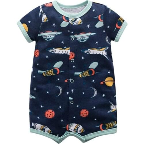 Baby Summer Clothes Boys And Girls Cotton Short Sleeve Outfit Infant Jumpsuit 6-24 Months Baby Romper