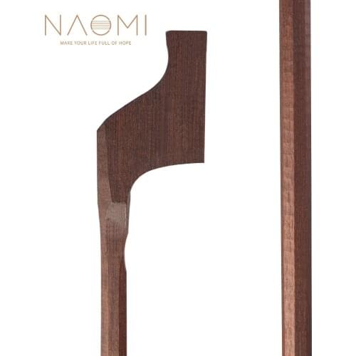 NAOMI Double Bass Bow Stick Handmade Blank Bow Stick Brazilwood Material Bow DIY&Bow Maker Use