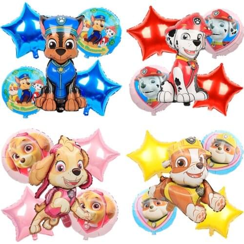Cartoons Paw patrol Aluminum foil balloon set 18 inches Dog balloon Childrens birthday party decoration Childrens gift set