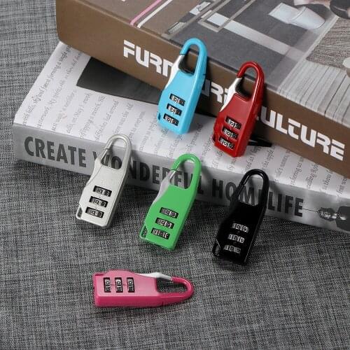 New 3 Dial Digit Number Code Password Combination Padlock Security Travel Safe Lock