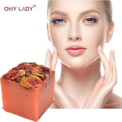 OMY LADY Cooling Flower Handmade Soap 100% Pure Plant Essential Oil Soap for Bath Face Cleanser Deep Clean Moisturizing Skin