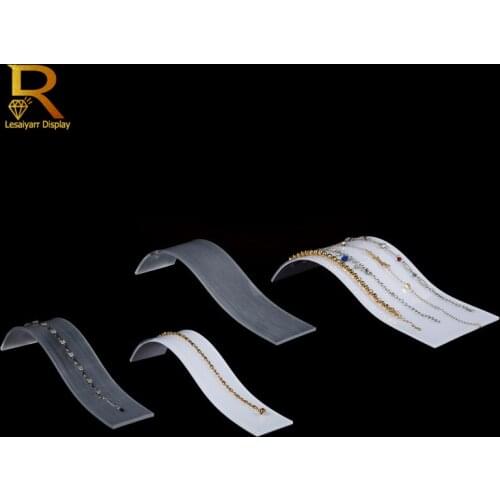 Wholesale Acrylic Curve&S-shaped Bracelet Display Stand Jade Necklace Bracelet Support Jewelry Bracelet Holder Counter Display
