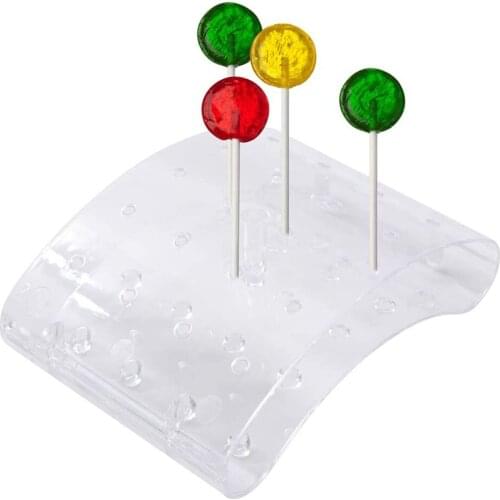 12 Holes Cake Lollipop Stand Transparent Candy Chocolate Stick Display Holder Kitchen Cake Stand Wedding Party Decoration