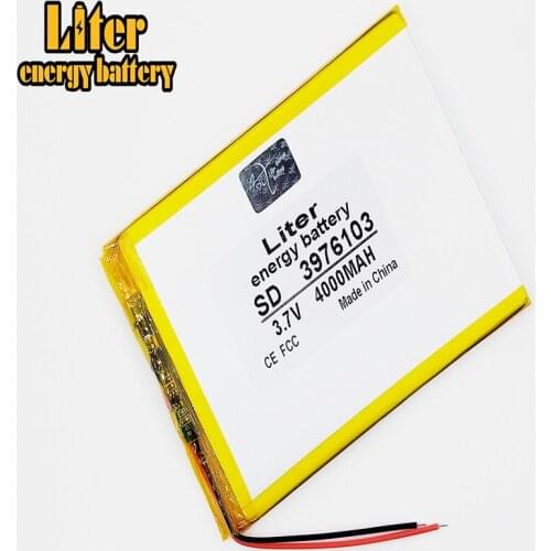 3.7V 4000mAH polymer lithium ion battery Li-ion battery for tablet pc 7.8.9 inch 3976103
