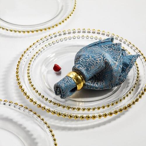 Assiette Nordic Household Creative Glass Tableware Dinner Tray Flat Plate Banquet Set Plates Western Steak Dessert Snack Dish 접시