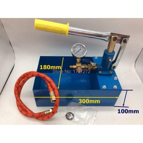 Hand movement 7.0mpa vacuum water pump for Water pressure test pipe leak hunting