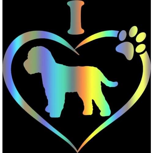 S51532 Various Sizes/Colors Car Stickers Vinyl Decal I Love My Cockapoo Dog Animal Motorcycle Decorative Accessories
