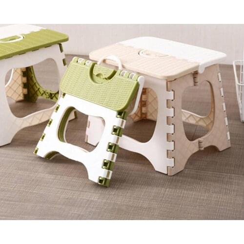 Foldable Plastic Multi-purpose Bathroom Stool Outdoor Camping Portable Chair Fishing Tool Accessories