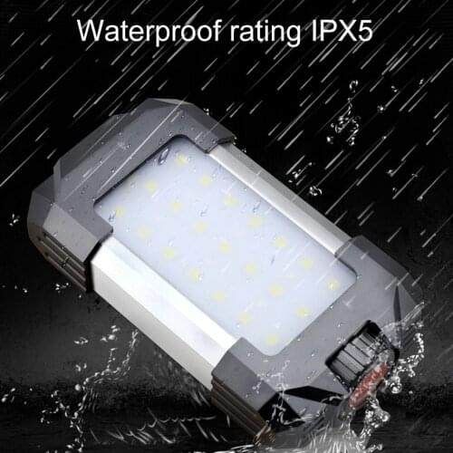 LED Work Light USB Rechargeable Camping Light Tent Lamp 6000 mAh Power Bank Dimmable LED Lantern Spotlight for Hunting Fishing
