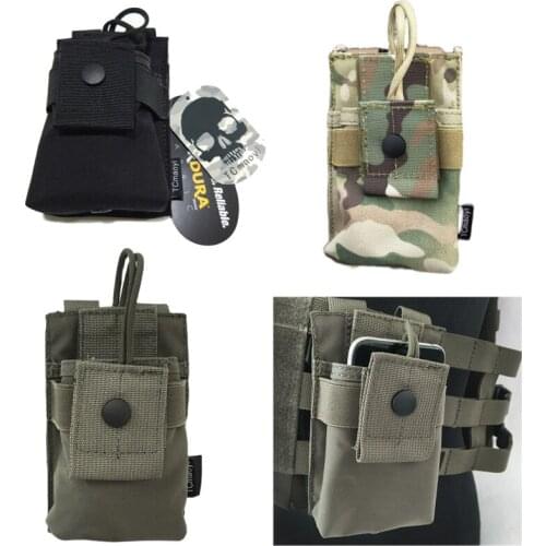 Outdoor Airsoft Tactical Vest Molle Radio Pouch Walkie Talkie Bag Waist Bag Holder Portable Interphone Holster Carry Bag