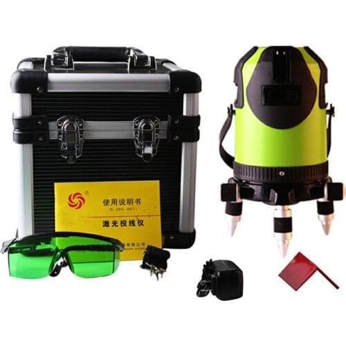 8 lines Lithium battery Green laser Level 360 Vertical And Horizontal Self-leveling Cross Line power Laser Level
