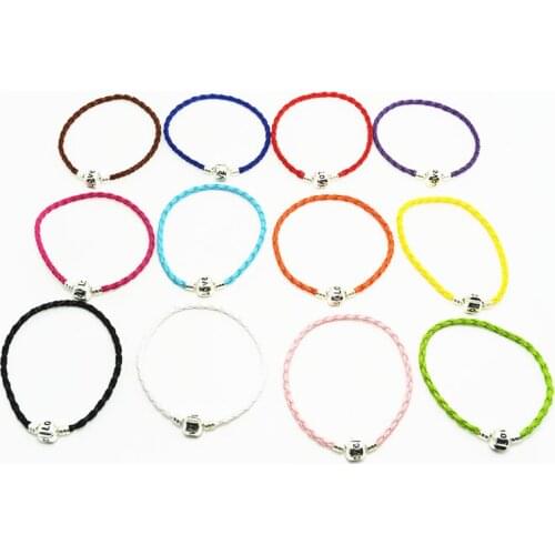 Yingwu pulseras mujer moda 2019 Leather rope bracelet love copper Charm Bangle For Women Girls DIY Jewelry Basic chain